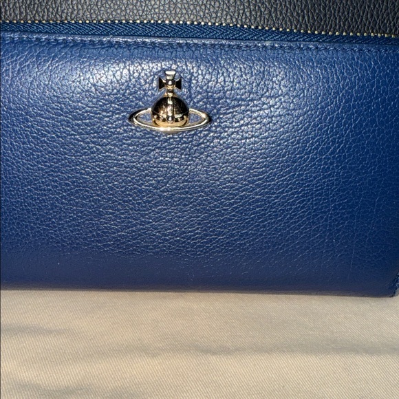 Vivienne Westwood Blue Leather Wallet - Picture 2 of 15